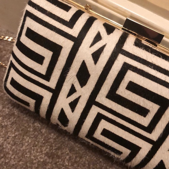 Bebe calf hair leather clutch - Picture 2 of 6